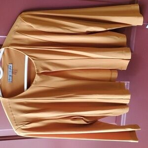 Danny & Nicole mustard jacket. Originally a 2 piece dress. Size 8 NWT